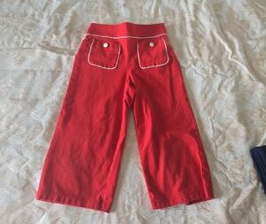 Janie and Jack Bright Red Elastic-Waist Top